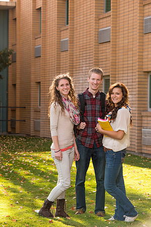 Student models for the Be Smart brochure cover.