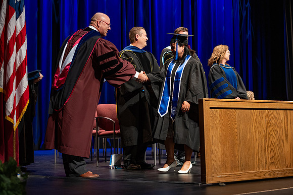 Graduates during convocation for the College of Academic Success & Interdisciplinary Studies.