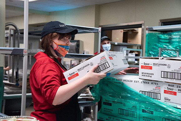 A special fast was held on campus and the University prepared and passed out over 17,000 meals for the students to enjoy at the end of their fast. Food Service along with volunteers packaged and passe
