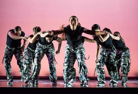 BYUI students dance in the multi-style performance, Extravadance.