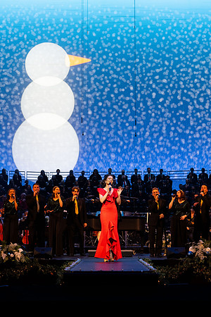 Laura Osnes performs during the Christmas concert with BYUI Student music programs.