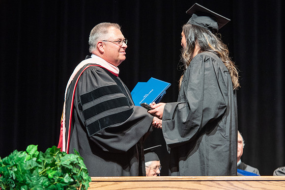 Graduates during Interdisciplinary Studies convocation.