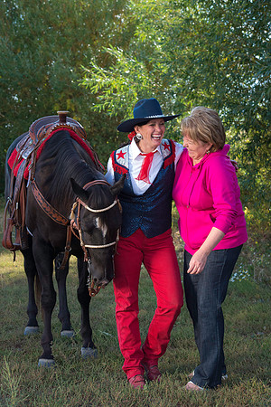 An American horseback rider with her horse Boon. Marketing photos for Online Recruiting.
