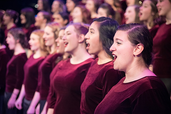 David Archuleta and Nathan Pacheco were the featured guests at BYU-Idaho's annual Christmas concert in the BYU-Idaho Center. They performed with the Symphony Orchestra, combined choirs, and other stud