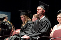 Graduates during convocation for the College of Performing and Visual Arts.