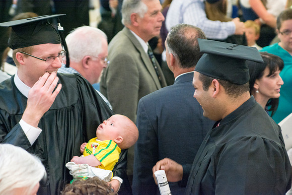 Brigham Young University-Idaho Graduates tour campus with their families saying goobyes to peers and getting pictures with friends and family before the convocation ceremonies. Photo by Ryan Chase