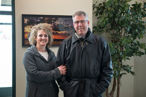 Beehive Credit Union marketing photos with Brent & Gaylynn Bean.