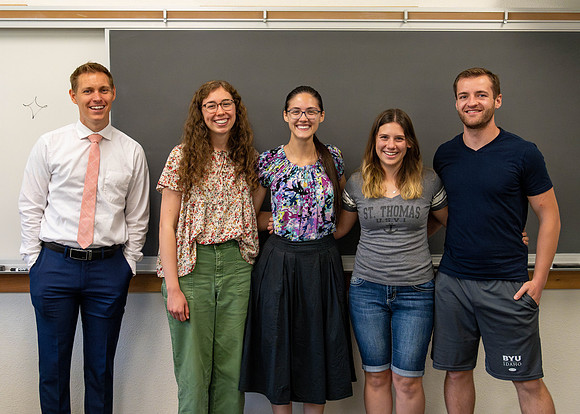 Students in group photo for the Math Ed Society.