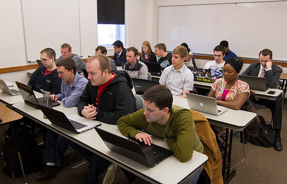 The Business Productions and Operations Management class taught by Brother Clark provides power tools for future graduates in how to successfully run a business.