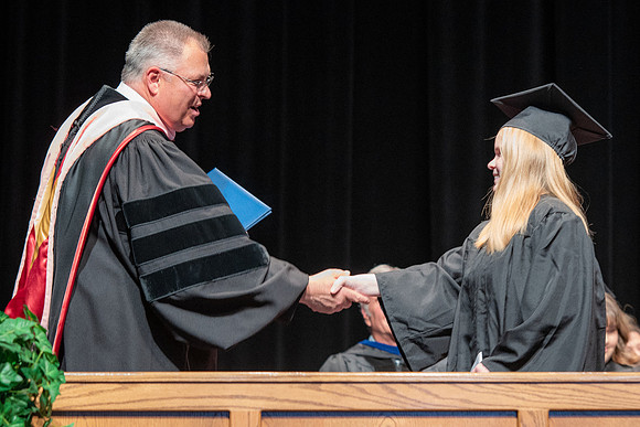 Graduates during Interdisciplinary Studies convocation.