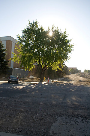 Construction on the Auditorium, later named the BYU-Idaho Center.