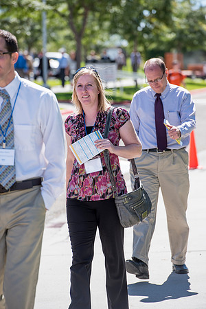 Faculty members come together in preparation of the new school year.