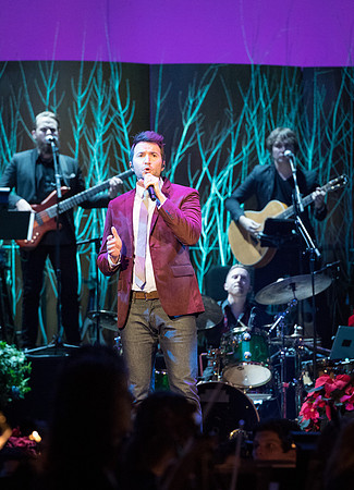 David Archuleta and Nathan Pacheco were the featured guests at BYU-Idaho's annual Christmas concert in the BYU-Idaho Center. They performed with the Symphony Orchestra, combined choirs, and other stud