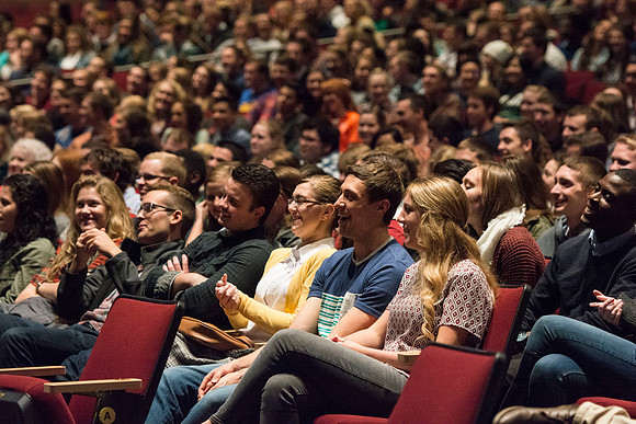 President and Sister Gilbert speak to the students about dating and marriage.