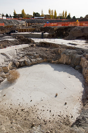 Construction on the Auditorium, later named the BYU-Idaho Center.