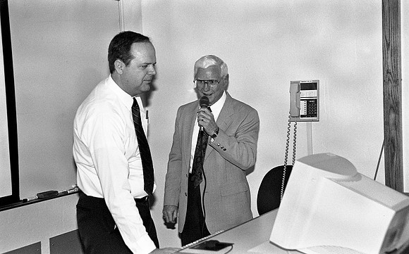Students participating in an interactive class with BYU.