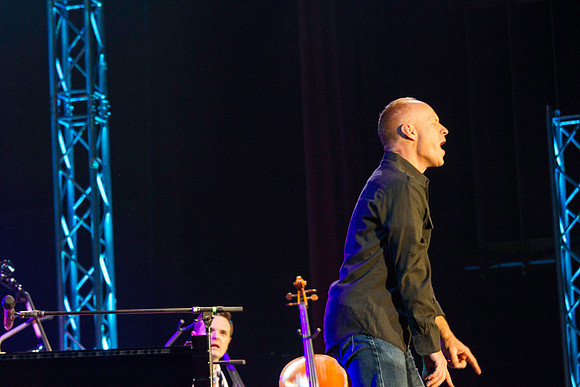 The Piano Guys perfom live in the Hart Auditorium during the 2014 Fall Semester. It was a night of laughter, love, and pure entertainment.