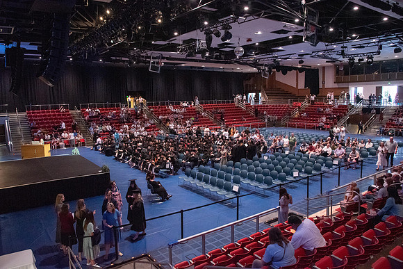 Graduates during Interdisciplinary Studies convocation.