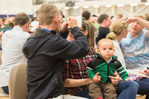 President and Sister Gilbert host a date night with BYU-Idaho Students. Oct 2015