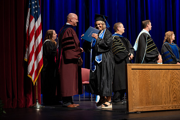 Graduates during convocation for the College of Academic Success & Interdisciplinary Studies.