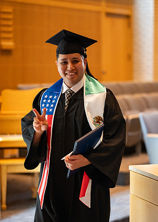 Graduates during convocation for the College of Language and Letters.