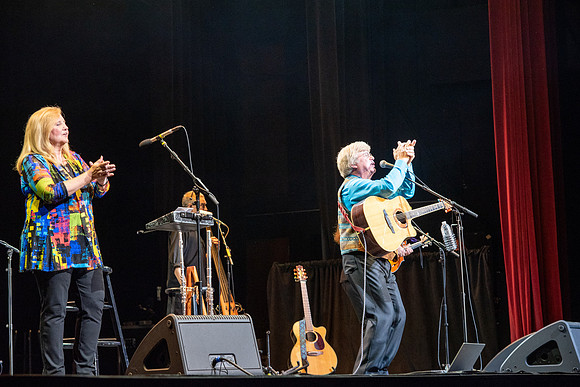 Jim Curry performs songs of John Denver at the Hart Auditorium.
