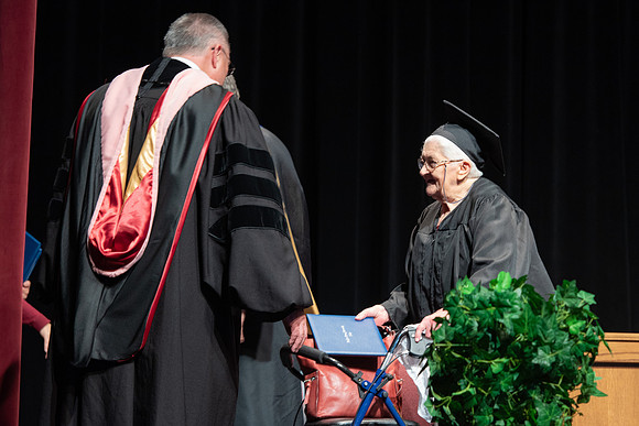 Graduates during Interdisciplinary Studies convocation.