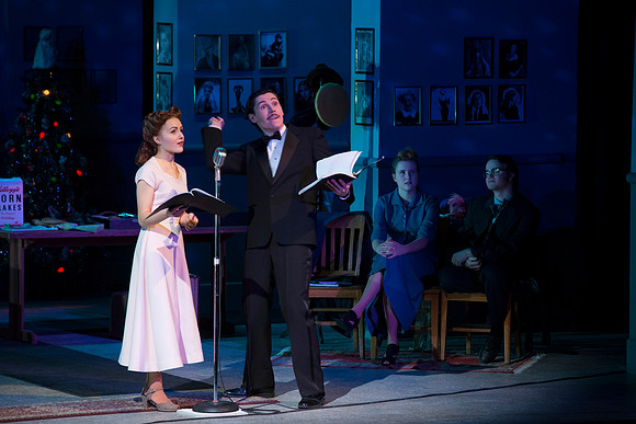 It's a Wonderful Life: A Live Radio Play, comes to life on stage at the Snow Drama Theater at BYU-Idaho.  It was written by Joe Landry and directed by Roger Merrill.