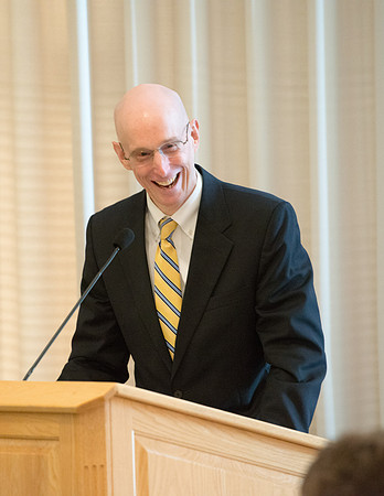 Ricks College Alumni gather to honor John and Trudy Bidwell at an Emeritus Breakfast.