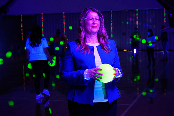 Vice President, Amy LaBaugh, Spot Safety video shoot as part of the "We Are In This Together" campaign.