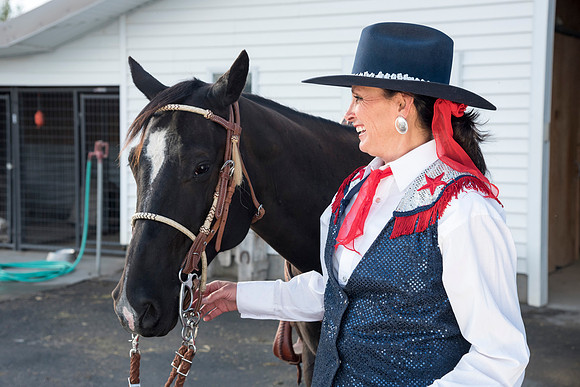 Julie Lee is an Americana horseback rider and has been affiliated with teaching at BYU-Idaho.
