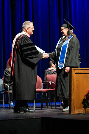 Graduates during convocation for the College of Academic Success & Interdisciplinary Studies. Speakers: Kevin Brower, Jenna Kate Wilson, Tyler Christensen