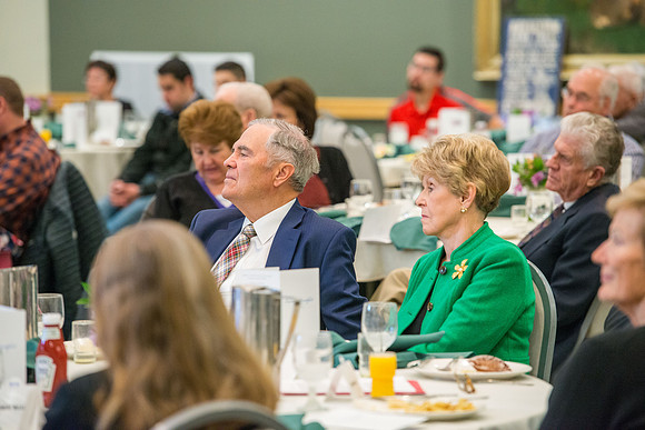 Emeritus Breakfast, Nov 2018, BYU-Idaho Alumni Award of excellence was awarded to Jon Beesley.