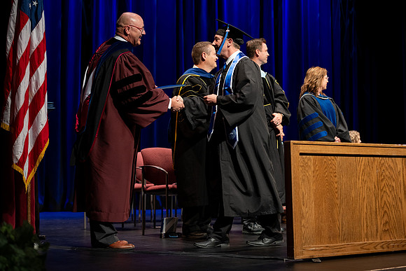 Graduates during convocation for the College of Academic Success & Interdisciplinary Studies.