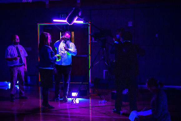 Vice President, Amy LaBaugh, Spot Safety video shoot as part of the "We Are In This Together" campaign.