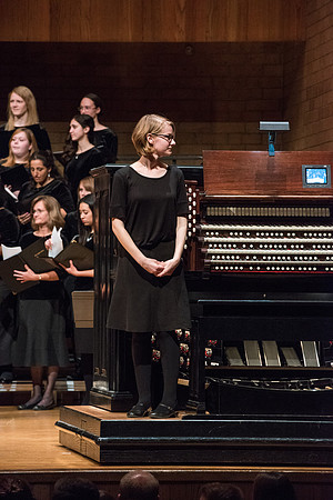 The Brigham Young University-Idaho choirs and ensembles perform in a concert together.