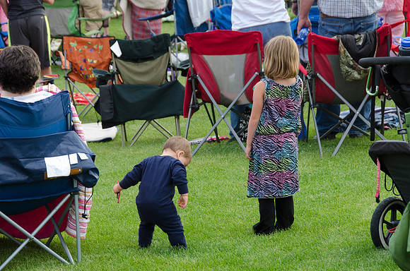 Celebrate America, an Independence Day Celebration at the Huntsman Springs Golf Course in Driggs, Idaho. It was free fun for everyone, bounce toys for kids and a concert featuring two of the original