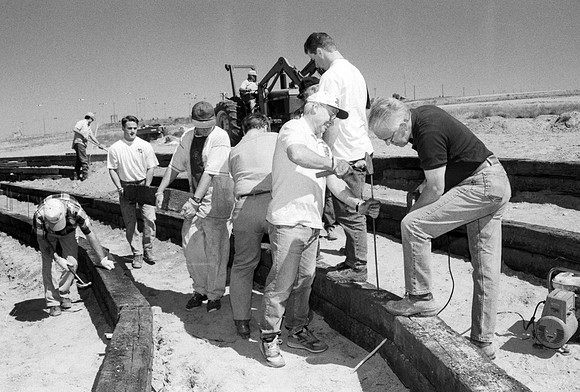 Construction of the Arboretum.