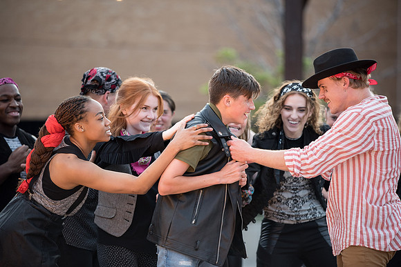 "Pan" performed by SALT Contemporary Dance, BYU-I, and the local community in the McKay library quad.