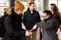 Power to Become council gives away free hotdogs to students to help get them excited to go to the P2B event.