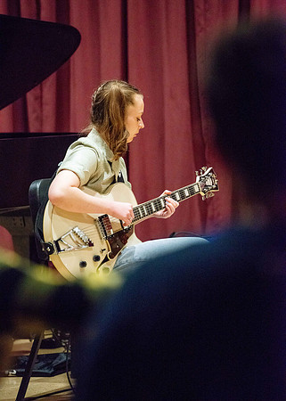 Performance of two jazz bands held at the Ensemble Hall.