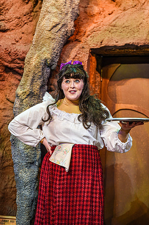 The theatre department's dress rehearsal of the Wind in the Willows in the Snow Drama Theatre.