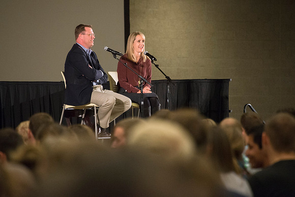 President and Sister Gilbert host a date night with BYU-Idaho Students. Oct 2015