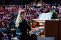 Graduates during convocation for the College of Performing and Visual Arts.