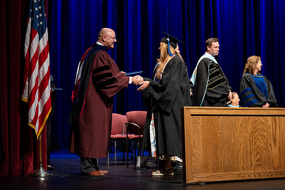 Graduates during convocation for the College of Academic Success & Interdisciplinary Studies.