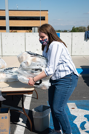 A special fast was held on campus and the University prepared and passed out over 17,000 meals for the students to enjoy at the end of their fast. Food Service along with volunteers packaged and passe