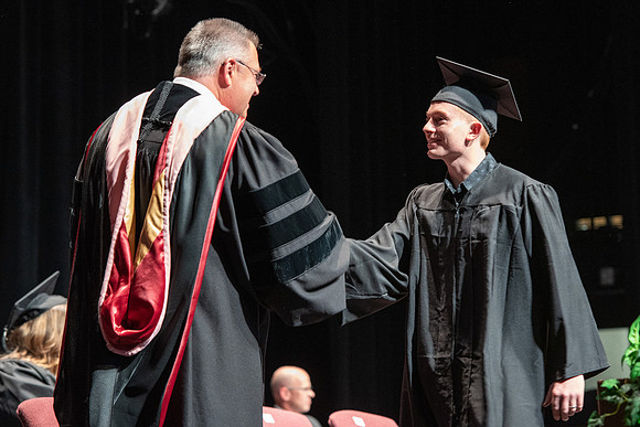 Graduates during Interdisciplinary Studies convocation.