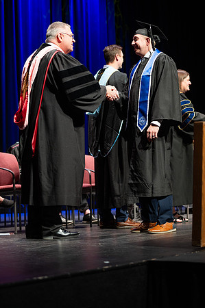Graduates during convocation for the College of Academic Success & Interdisciplinary Studies. Speakers: Kevin Brower, Jenna Kate Wilson, Tyler Christensen