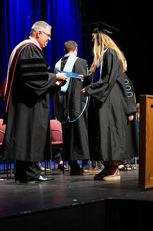 Graduates during convocation for the College of Academic Success & Interdisciplinary Studies. Speakers: Kevin Brower, Jenna Kate Wilson, Tyler Christensen