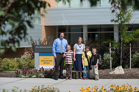 Family between classes.